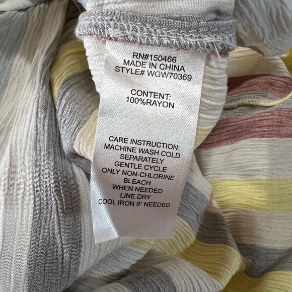 Market & Spruce Striped Wrap Short Sun Dress Multicolor Size Large NWT - Picture 8 of 9